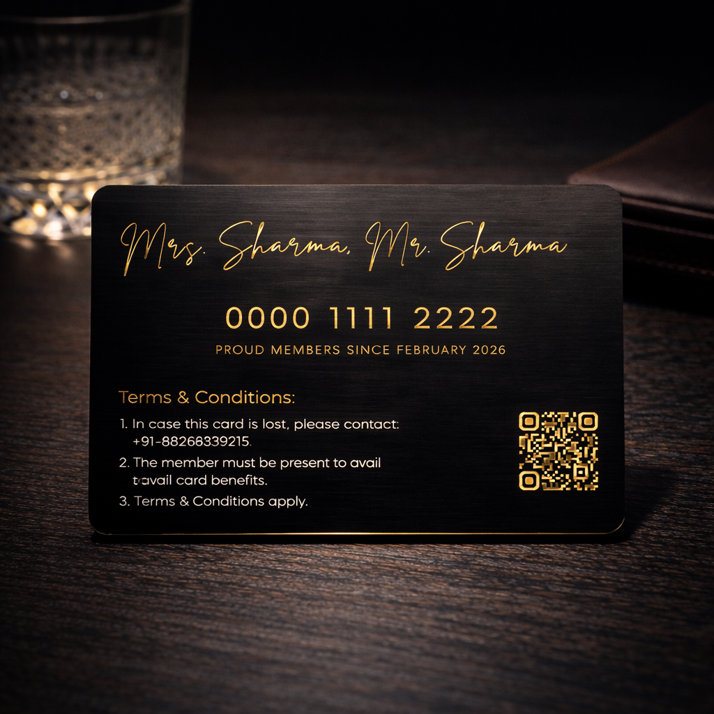 Flashy Metal Membership Card